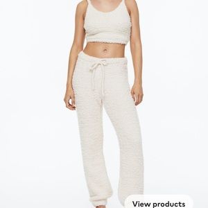 H&M fuzzy knit joggers